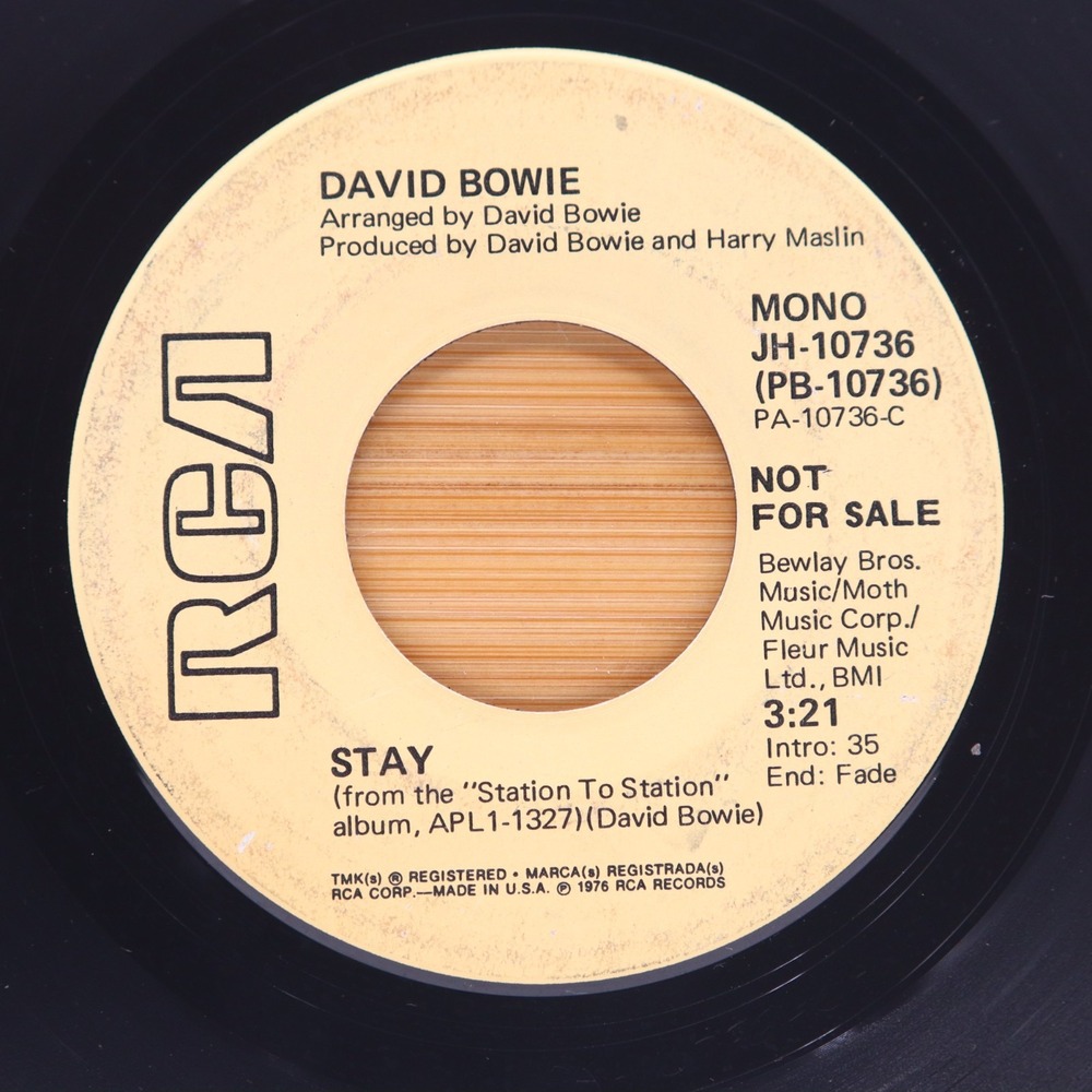 DAVID BOWIE - STAY - ROCK POP 45 PROMO RCA